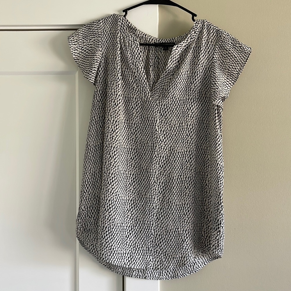 Snakeskin Ruffle Top